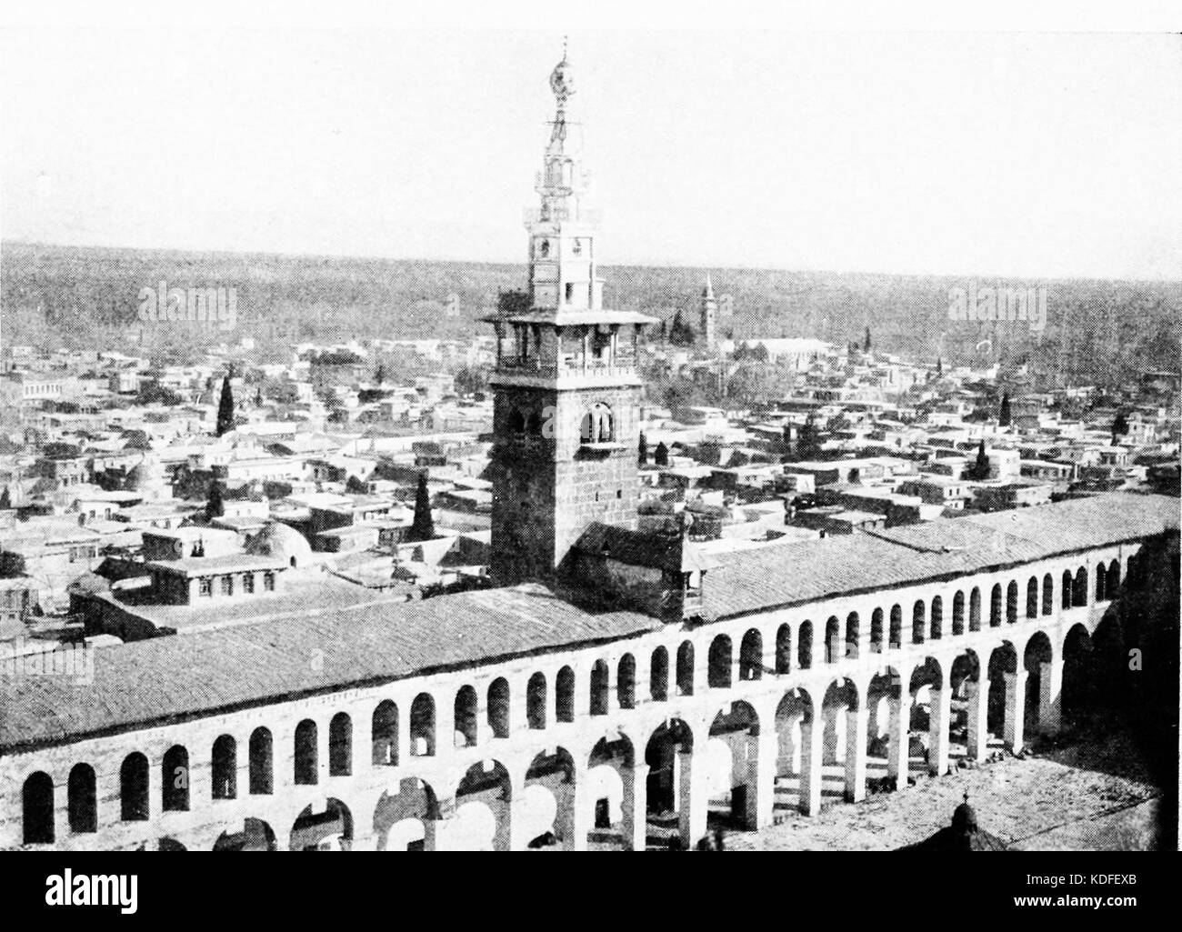 SL 1914 D160 la sposa minareto della moschea degli omayyä di Foto Stock