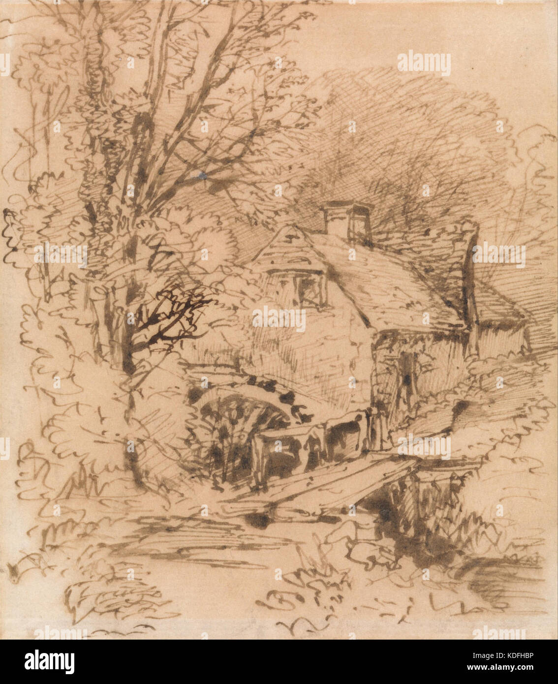 Mill vicino a Newbury Google Art Project Foto Stock