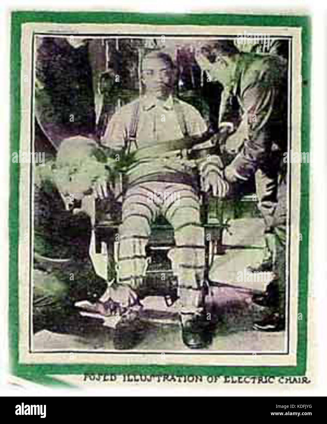 Posti illustrazione della sedia elettrica Foto Stock