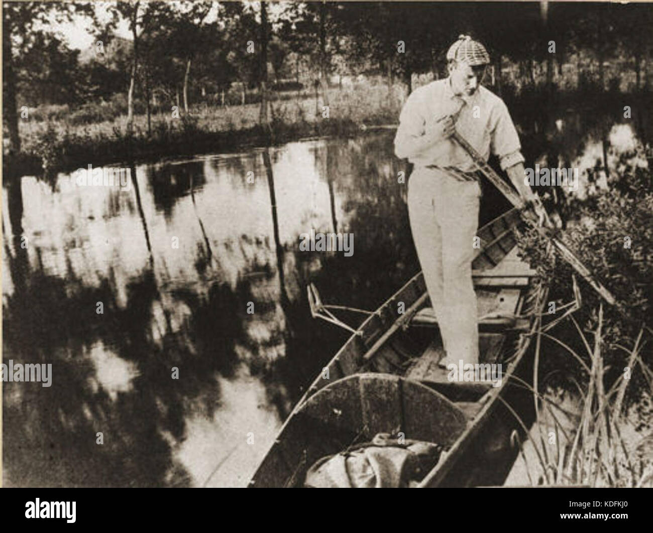Sidney Paget in deerstalker Foto Stock
