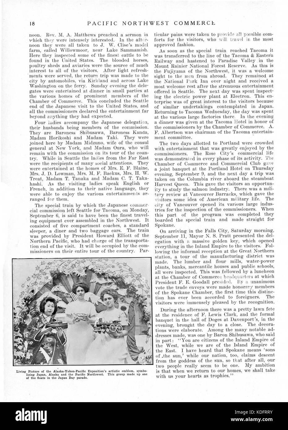 Questo documento storico evidenzia l'apertura delle porte di Seattle ai commissari giapponesi, sottolineando le relazioni diplomatiche tra Stati Uniti e Giappone nel XIX secolo. Esso riflette l'apertura di nuove rotte commerciali e la cooperazione internazionale. Foto Stock