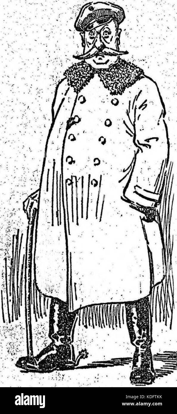 Karl Niemeyer caricatura Foto Stock