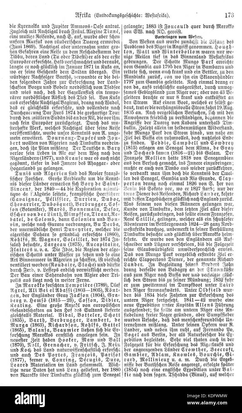 L'immagine mostra una pagina del Meyers b1 s017329462, che fa parte di un'opera storica o di riferimento. Il contenuto può includere dati storici, geografici o scientifici specifici, come di solito si trovano in tali pubblicazioni. Foto Stock