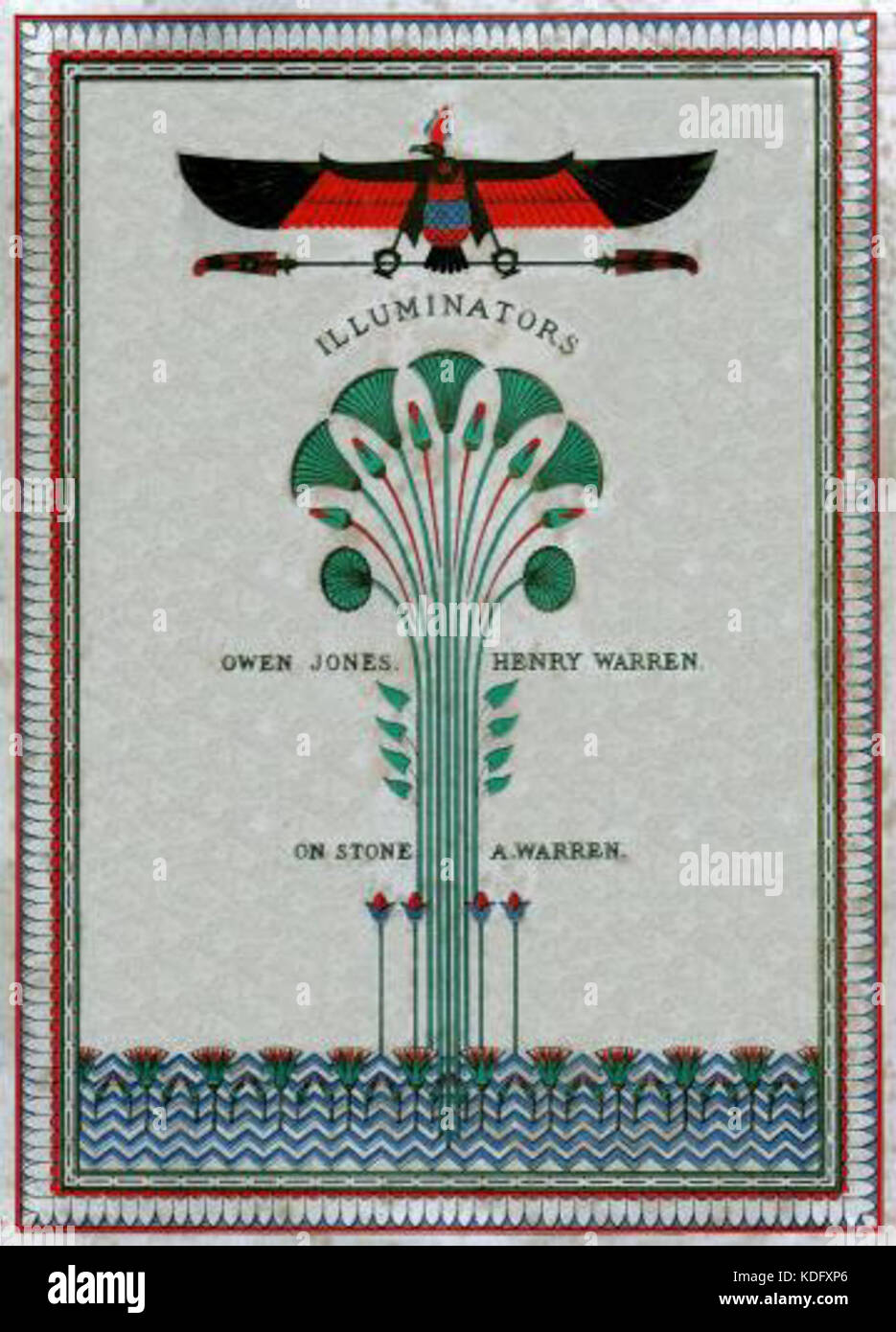 Owen Jones storia di Giuseppe e i suoi fratelli 1869 PARTE POSTERIORE Foto Stock