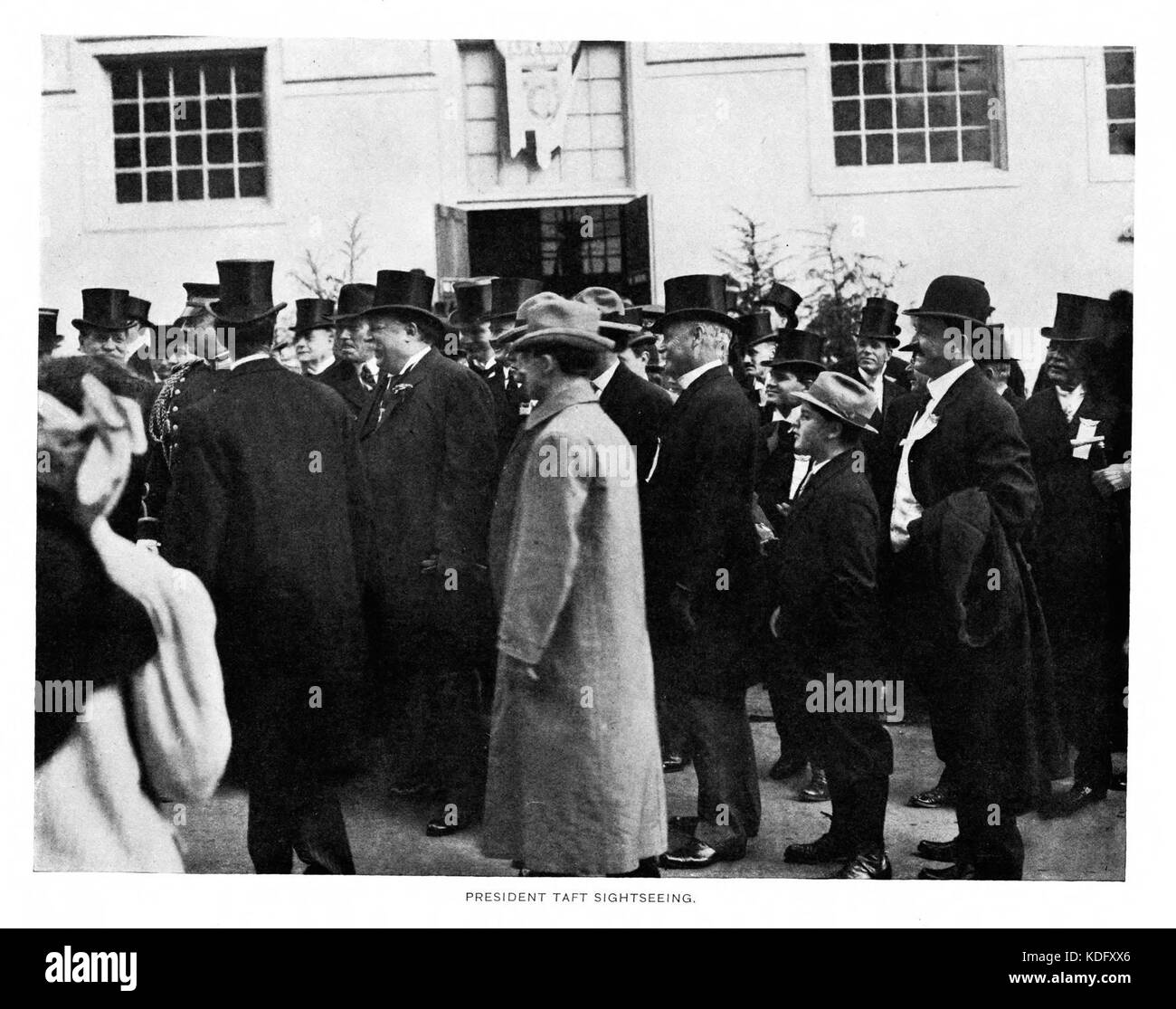 Questo messaggio, trasmesso dal Presidente degli Stati Uniti, parla della partecipazione del paese all'Alaska Yukon Pacific Exposition, una fiera mondiale dell'inizio del XX secolo che mostra i progressi in campo scientifico, tecnologico e culturale. Foto Stock