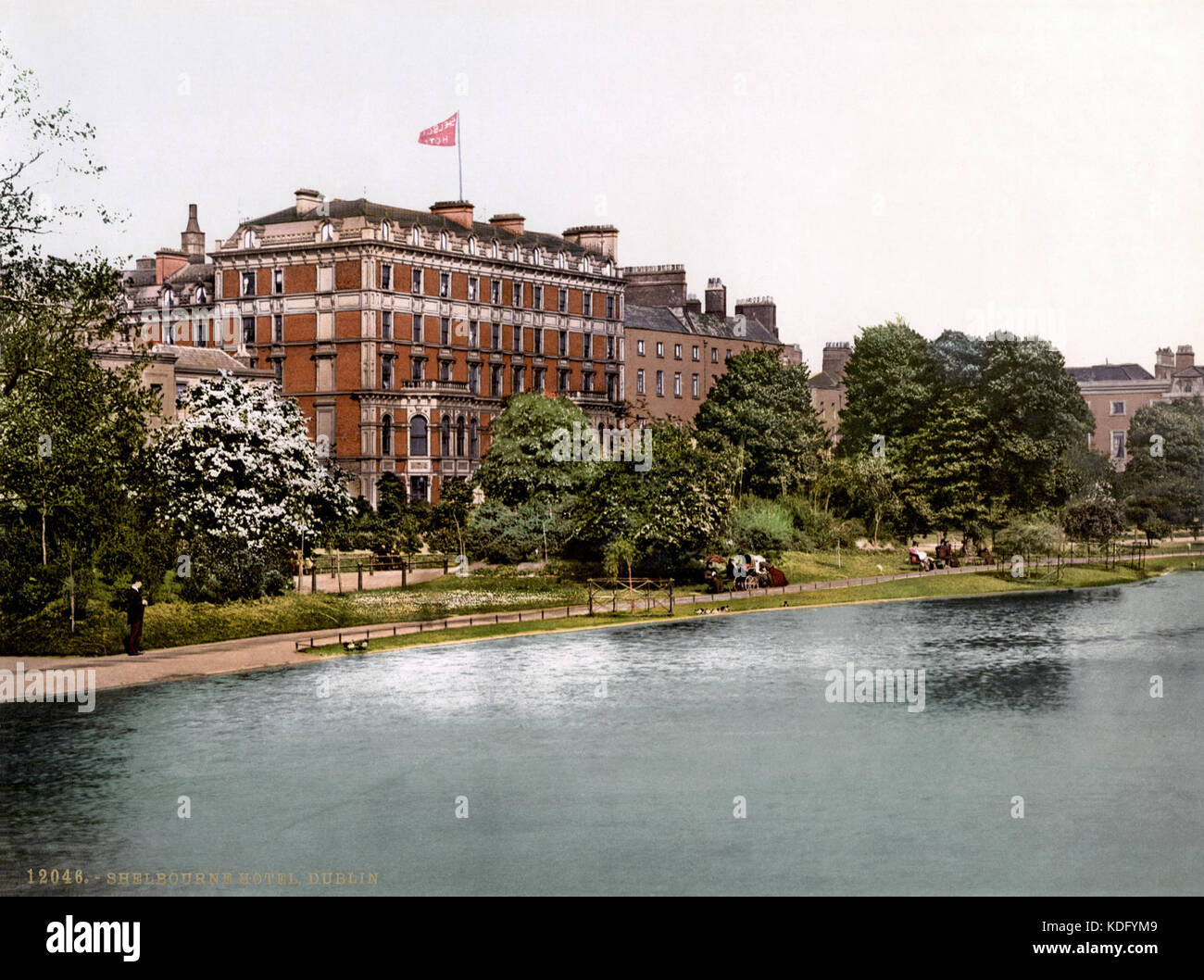 Shelbourne Hotel Dublin ca 1900 Foto Stock