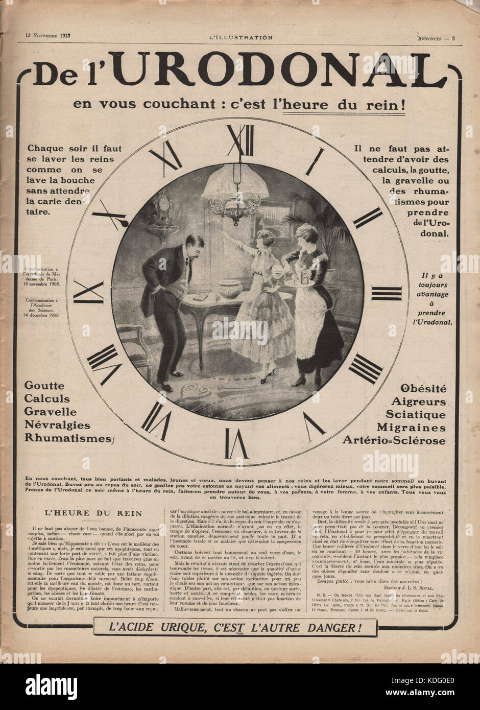 No 3793, 13 Novembre 1915 Annonces 3 Foto Stock