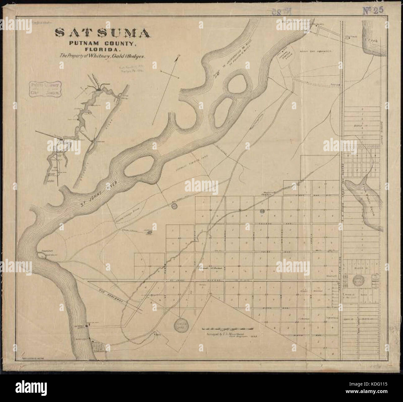 Satsuma, Putnam County, Florida di proprietà di Whitney, oro e Hodges (10841391803) Foto Stock