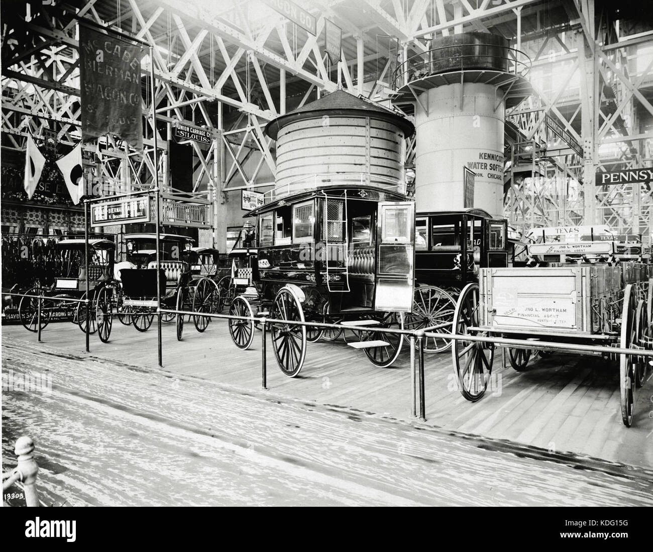 McCabe Bierman carro presentano società di carri e carrozze nel dipartimento di trasporto al 1904 della fiera del mondo Foto Stock