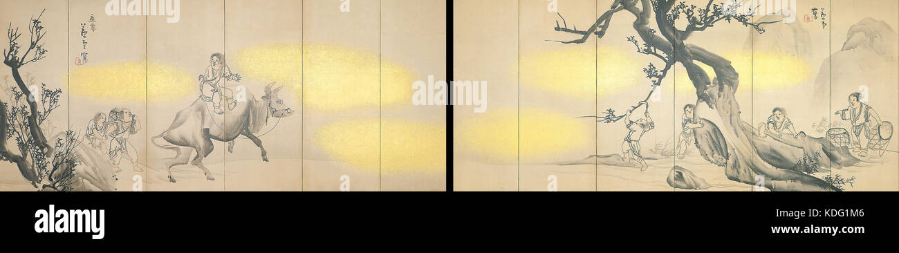 Nagasawa Rosetsu mandria ragazzi Google Art Project Foto Stock