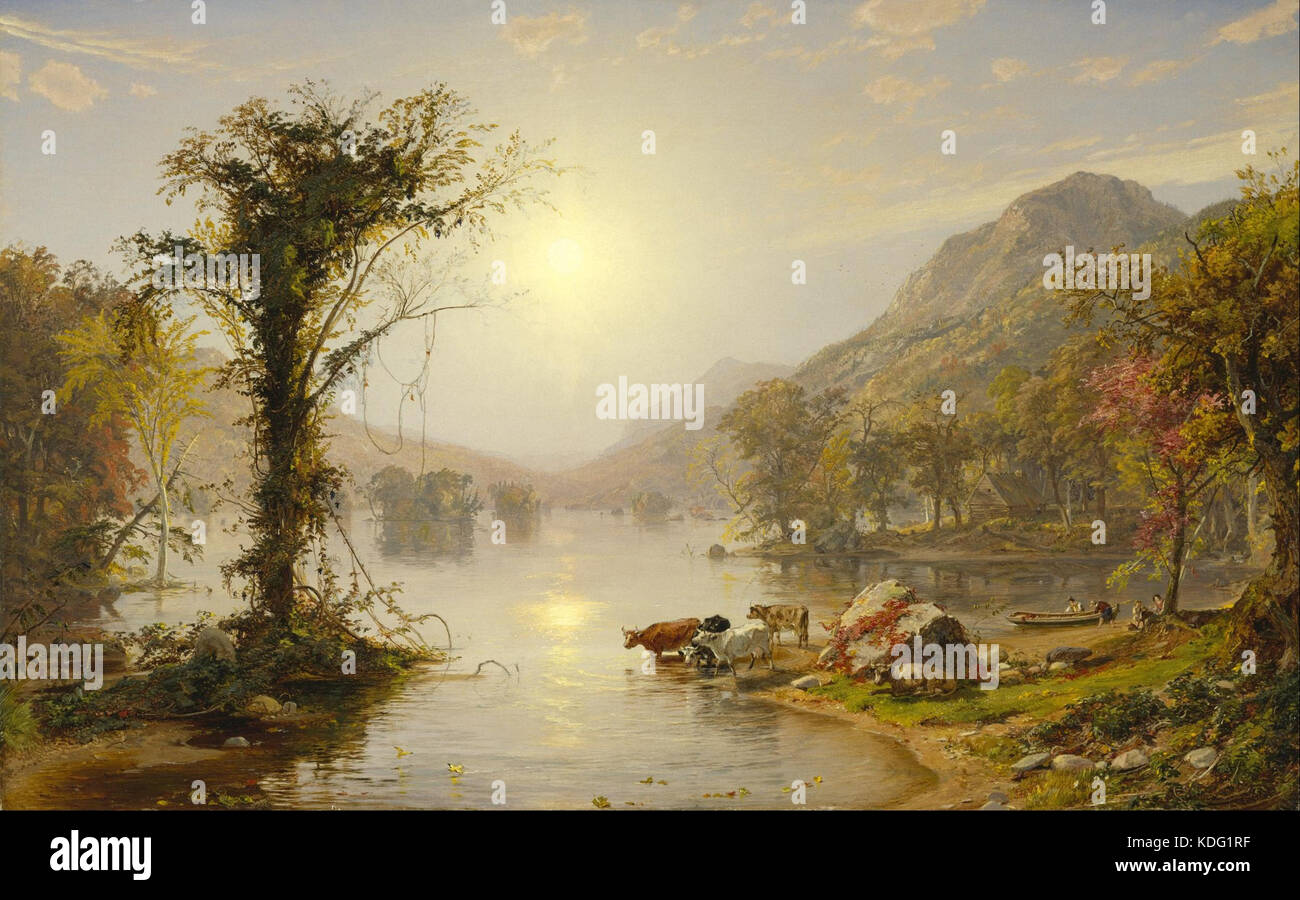 Jasper Francis Cropsey autunno sul Lago di Greenwood Google Art Project Foto Stock