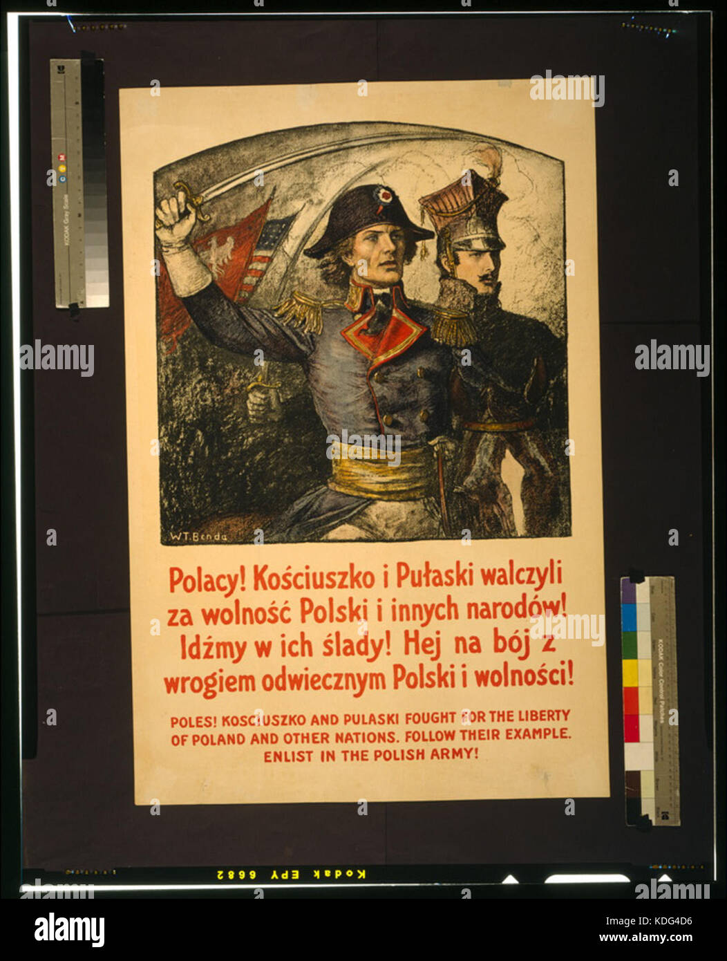 Poli! Kosciuszko e Pulaski hanno combattuto per la libertà della Polonia e le altre nazioni seguire il loro esempio arruolarsi nell'Esercito Polacco! LCCN2002708894 Foto Stock