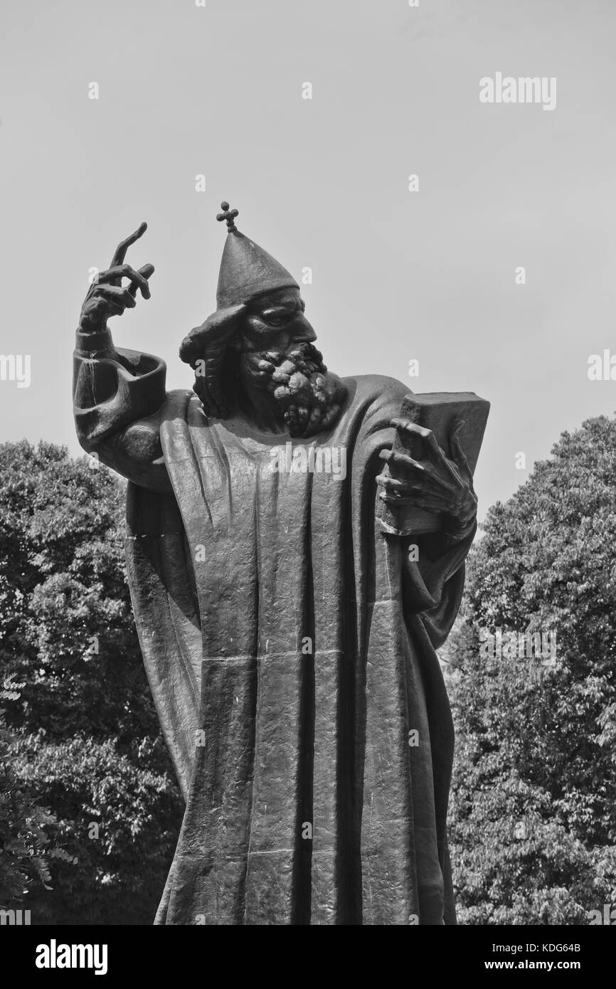 Statua di Gregorio di Nin, da Ivan Mestrovic, Split, Croazia Foto Stock