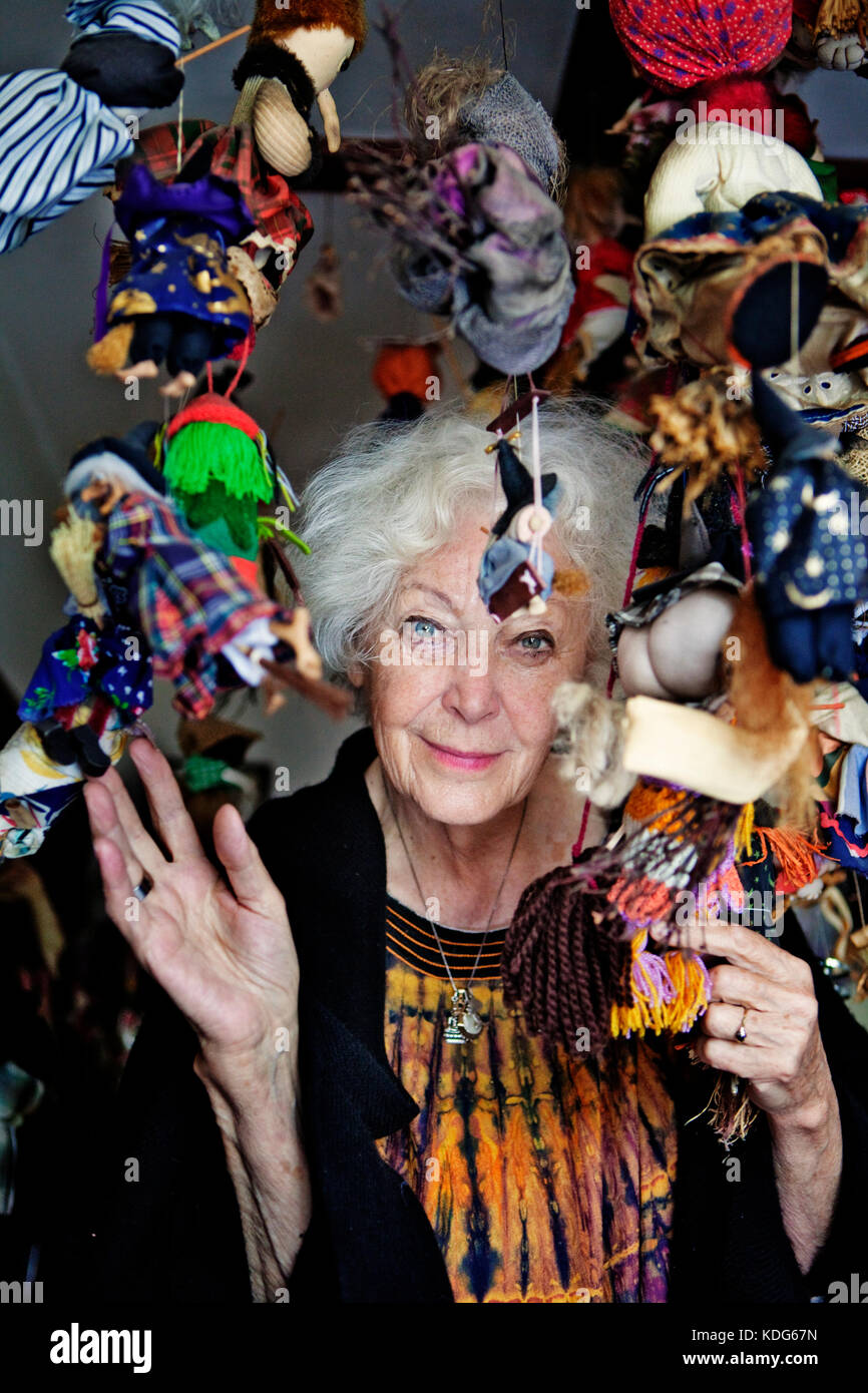 L'attrice ceca Kveta Fialova ha festeggiato il suo 80° compleanno a Praga, Repubblica Ceca, il 1° settembre 2009. Foto Stock