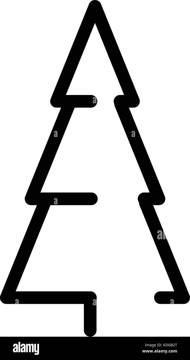 Isolato in bianco e nero e a colori bianco alberi illustrazioni. lineart vettore stile icona della foresta e il logo set. parco e giardino piatto di raccolta di segni. Illustrazione Vettoriale