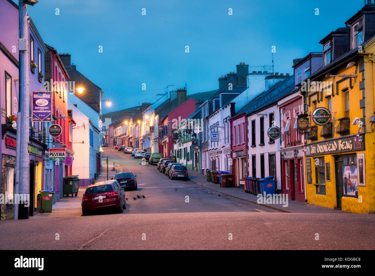 Centro di Dingle. Contea di Kerry, Irlanda Foto Stock