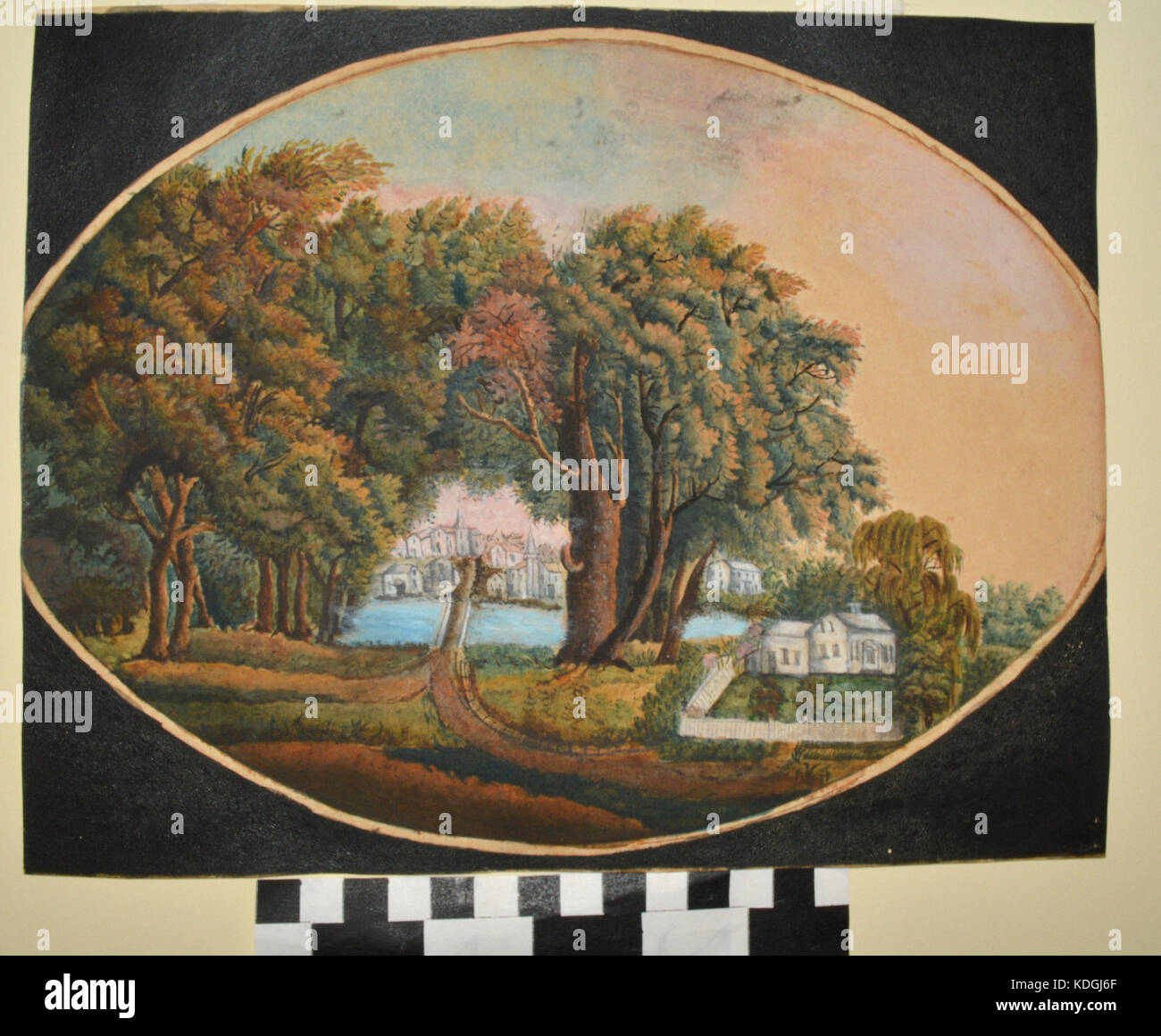 La pittura di gaio Paddock Residence in Vermont Foto Stock