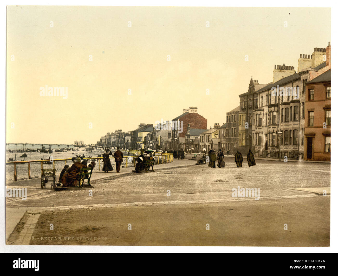 Redcar, l'Esplanade, il Yorkshire, Inghilterra LCCN2002708315 Foto Stock