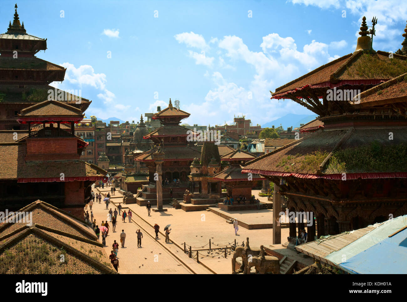 Patan Durbar Square uno dei principali luoghi di interesse turistico della valle di Kathmandu Foto Stock Patan Durbar Square uno dei principali luoghi di interesse turistico della valle di Kathmandu Foto Stock