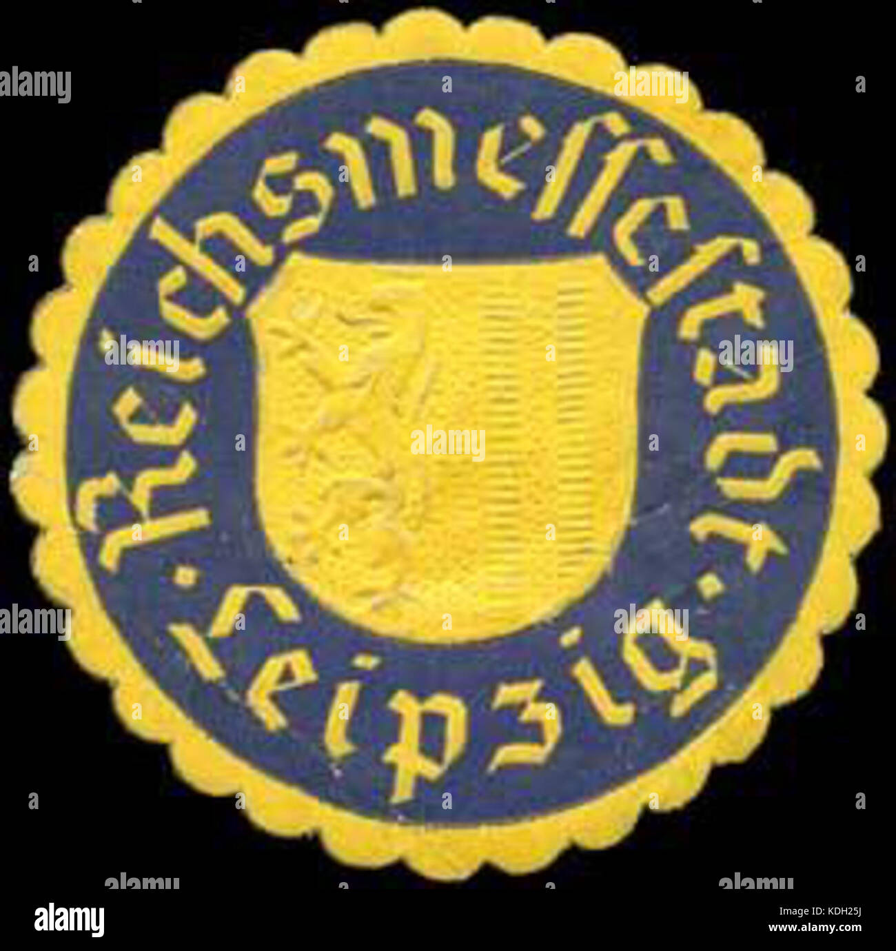 Siegelmarke Reichsmessestadt Leipzig W0260677 Foto Stock