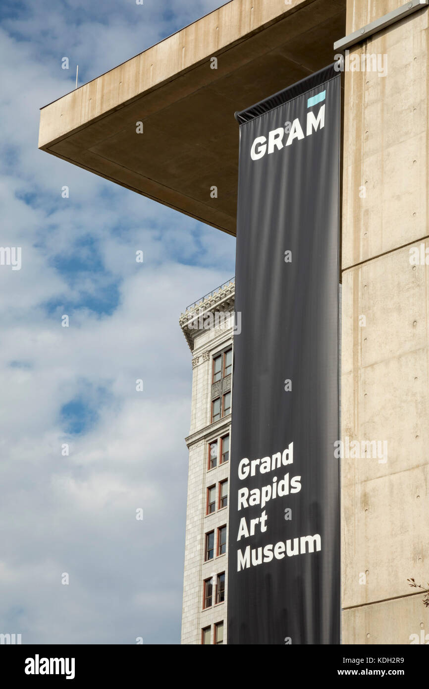 Grand Rapids, Michigan - Il Grand Rapids Art Museum. Foto Stock