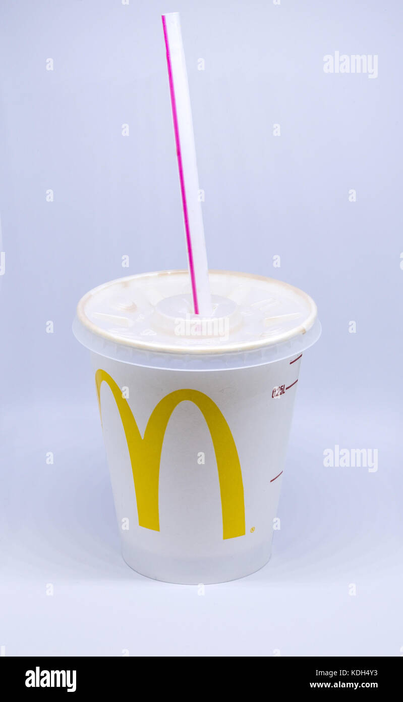 Un drink di McDonalds. Foto Stock