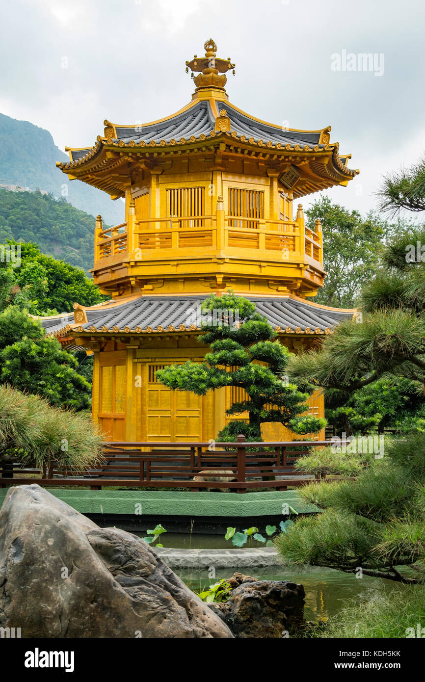 Padiglione della perfezione assoluta, Giardino Nan Lian, Kowloon, Hong Kong, Cina Foto Stock