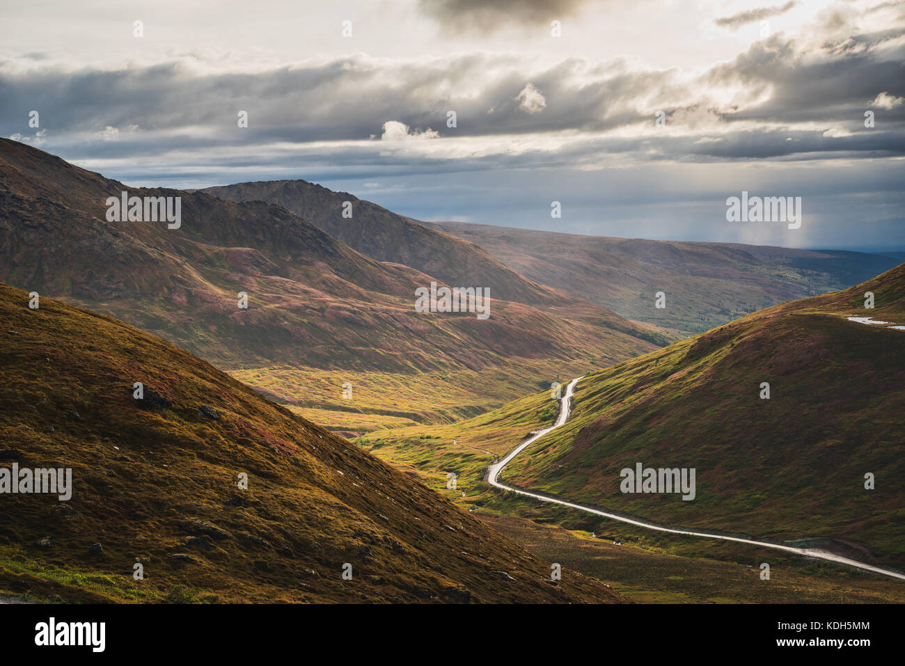 Hatcher pass paesaggio, Alaska Foto Stock