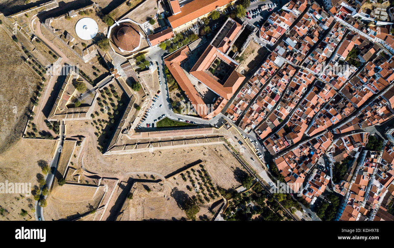 Il Gate Equina, Castello di Elvas, Alentejo, Portogallo Foto Stock