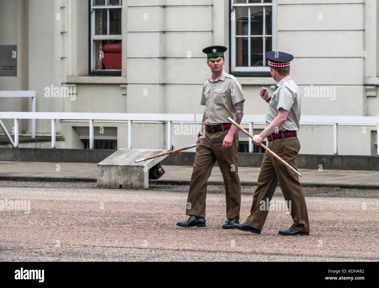 Orchestra militare nei pressi di Whitehall. Londra Foto Stock