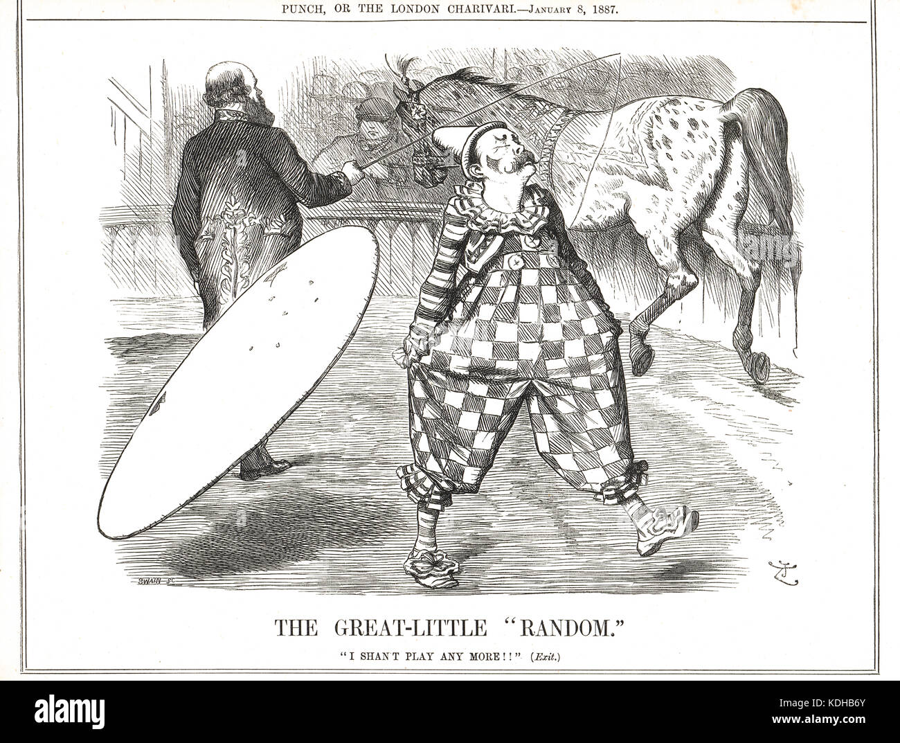 Dimissioni di Randolph Churchill come cancelliere, 20 dicembre 1886 Foto Stock