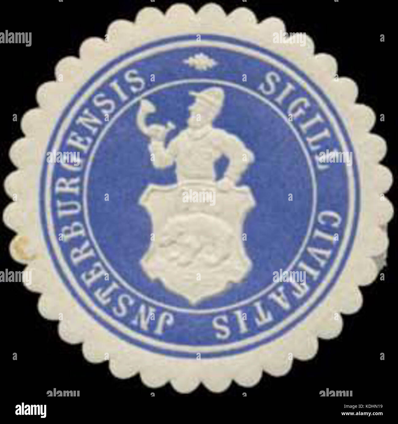 Siegelmarke Sigill Civitatis Insterburgensis W0349285 Foto Stock