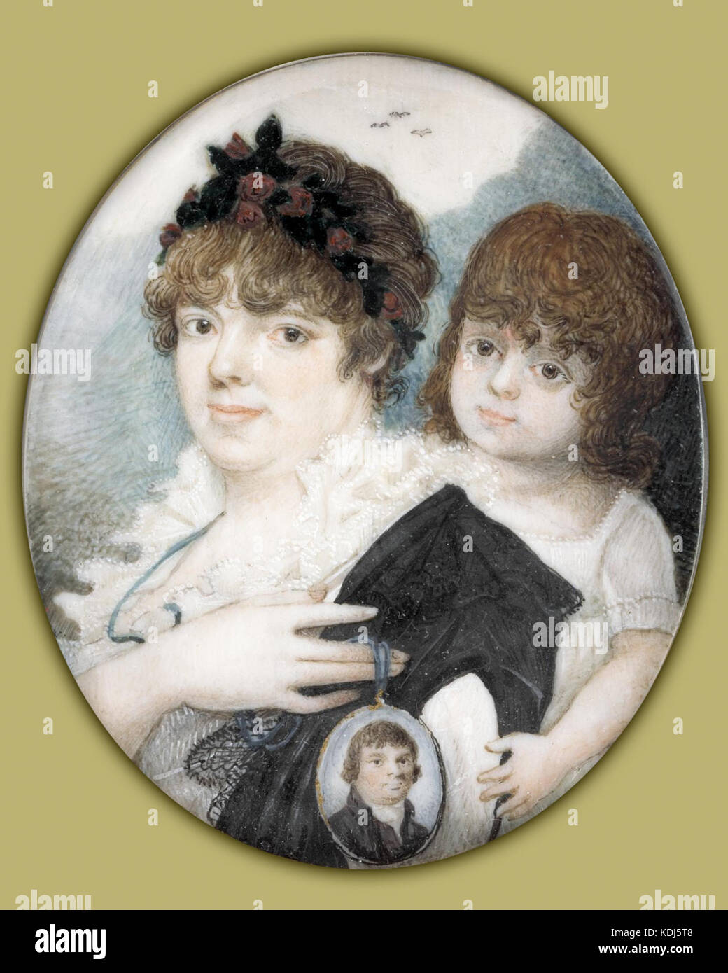 Ritratto di una madre e un bambino Google Art Project Foto Stock