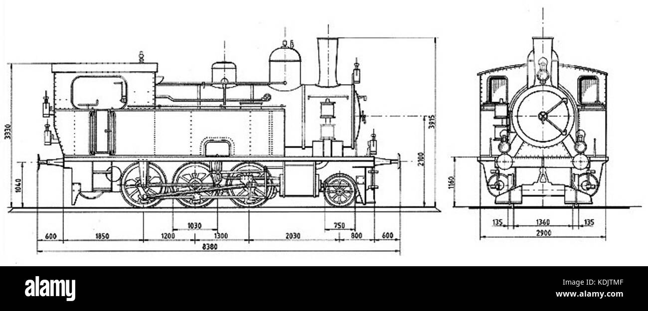 RSG ed 3 4 Typenskizze Foto Stock