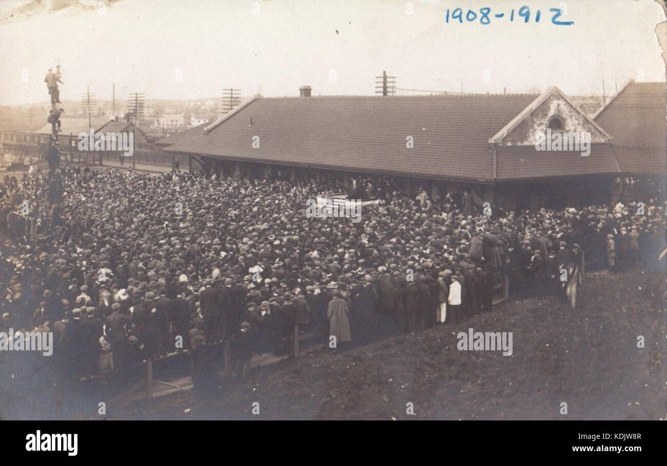 Presidente Taft a Attleboro stazione, 1912 Foto Stock