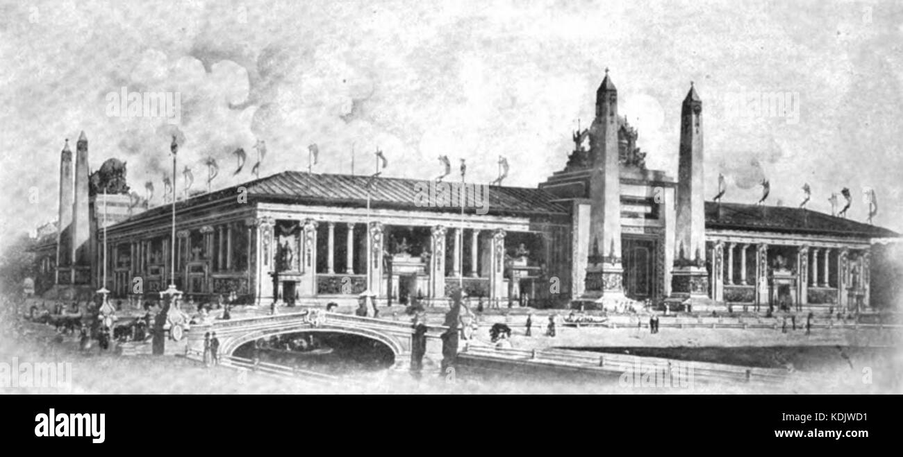 Miniere e metallurgia, costruzione 1904 fiera dei mondi Foto Stock