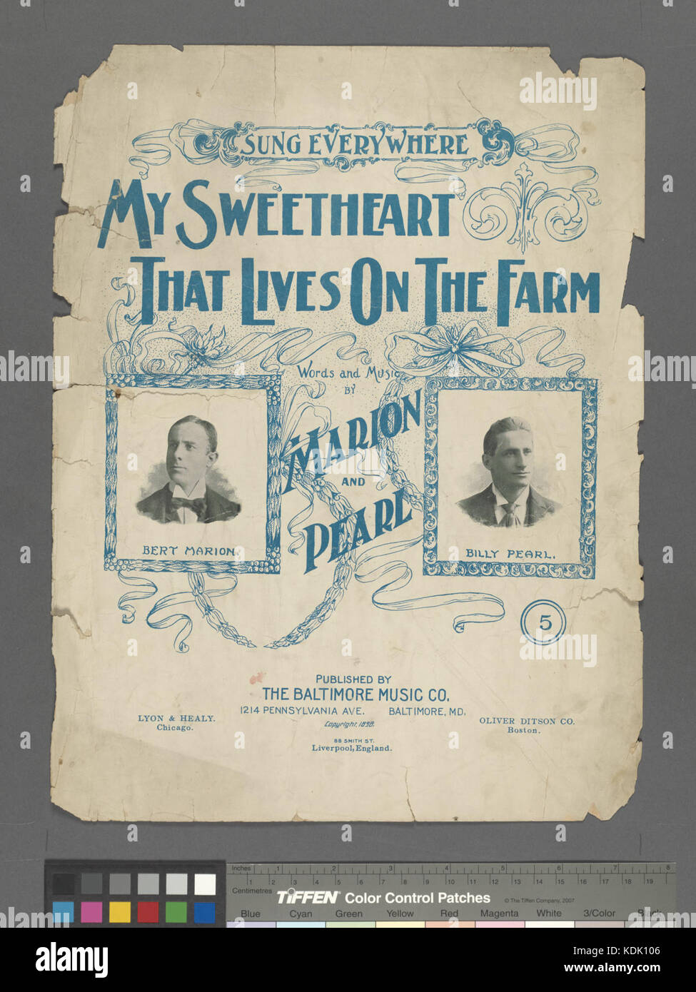 La mia fidanzata che vive nella fattoria (NYPL ADE 610280 1255864) Foto Stock