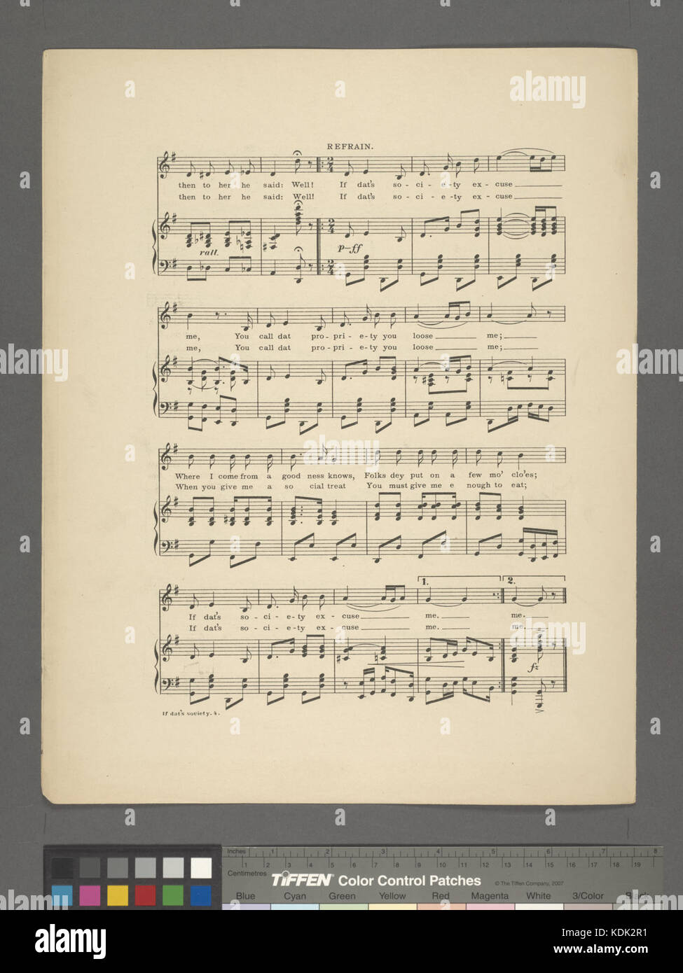 In caso di società, mi scusi (NYPL ADE 609299 1823807) Foto Stock