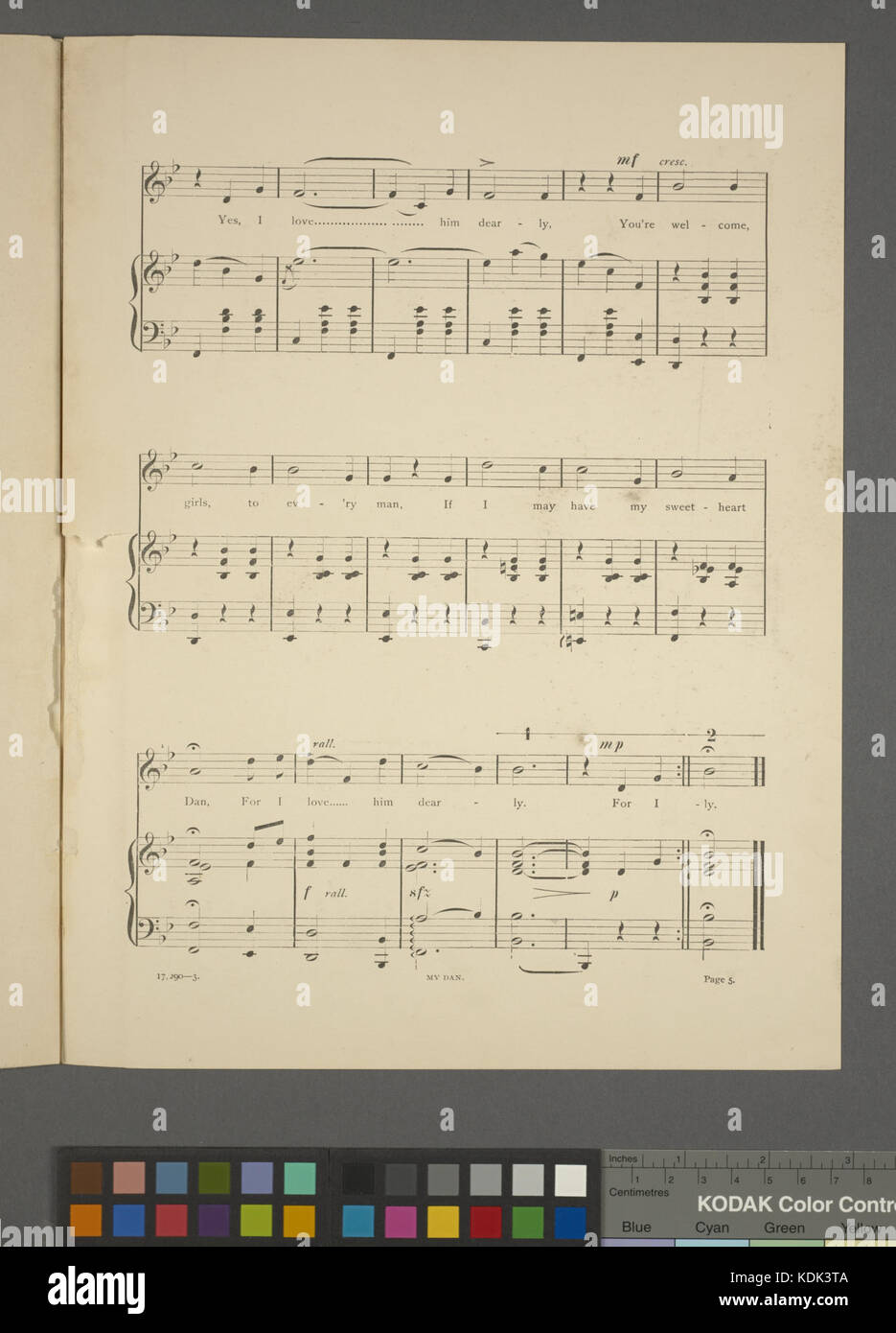 Il mio Dan (NYPL ADE 463858 1696608) Foto Stock