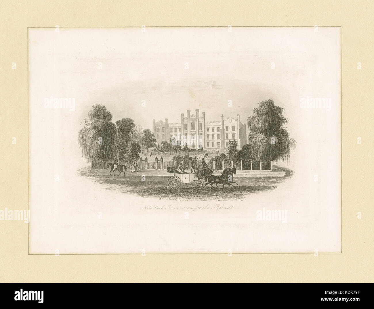 New York Istituzione per i ciechi (NYPL B13476048 422070) Foto Stock