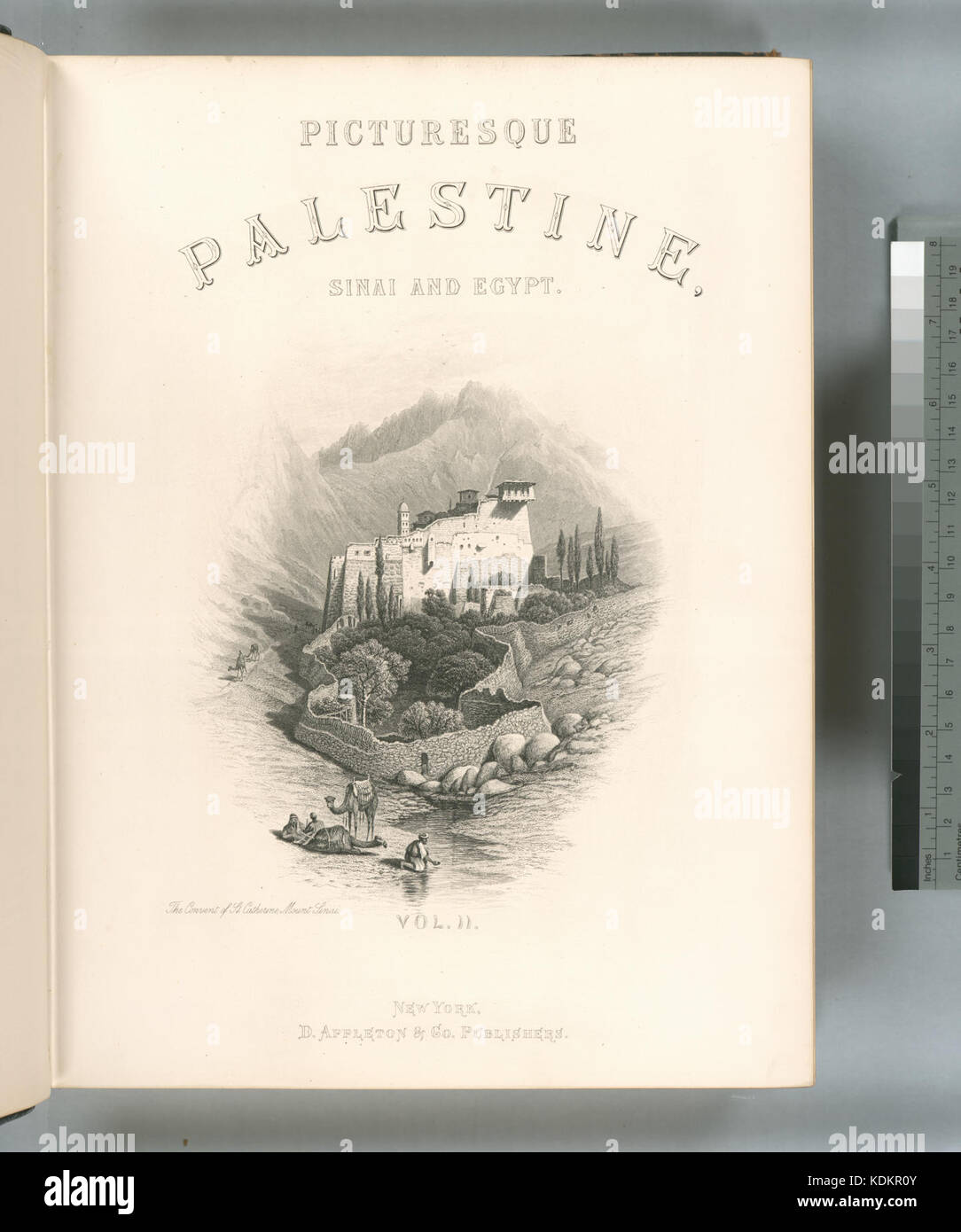 Pittoresca la Palestina, il Sinai e Egitto vol. II. Il convento di Santa Caterina, il monte Sinai (NYPL B10607452 80560) Foto Stock