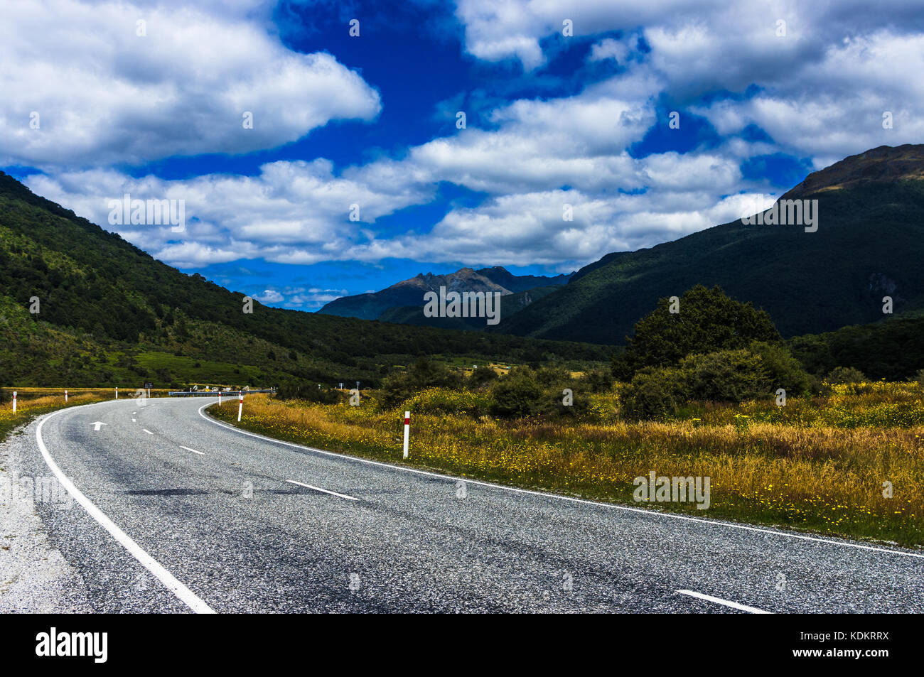 Montare gli aspiranti national park, west coast • Nuova Zelanda Mount aspiranti parco nazionale di Otago solo del parco nazionale, w Foto Stock