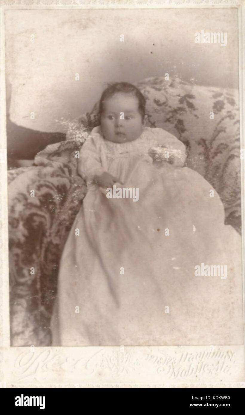 Ritratto di bambino dal pettine del Dauphin Street nel Mobile in Alabama Foto Stock