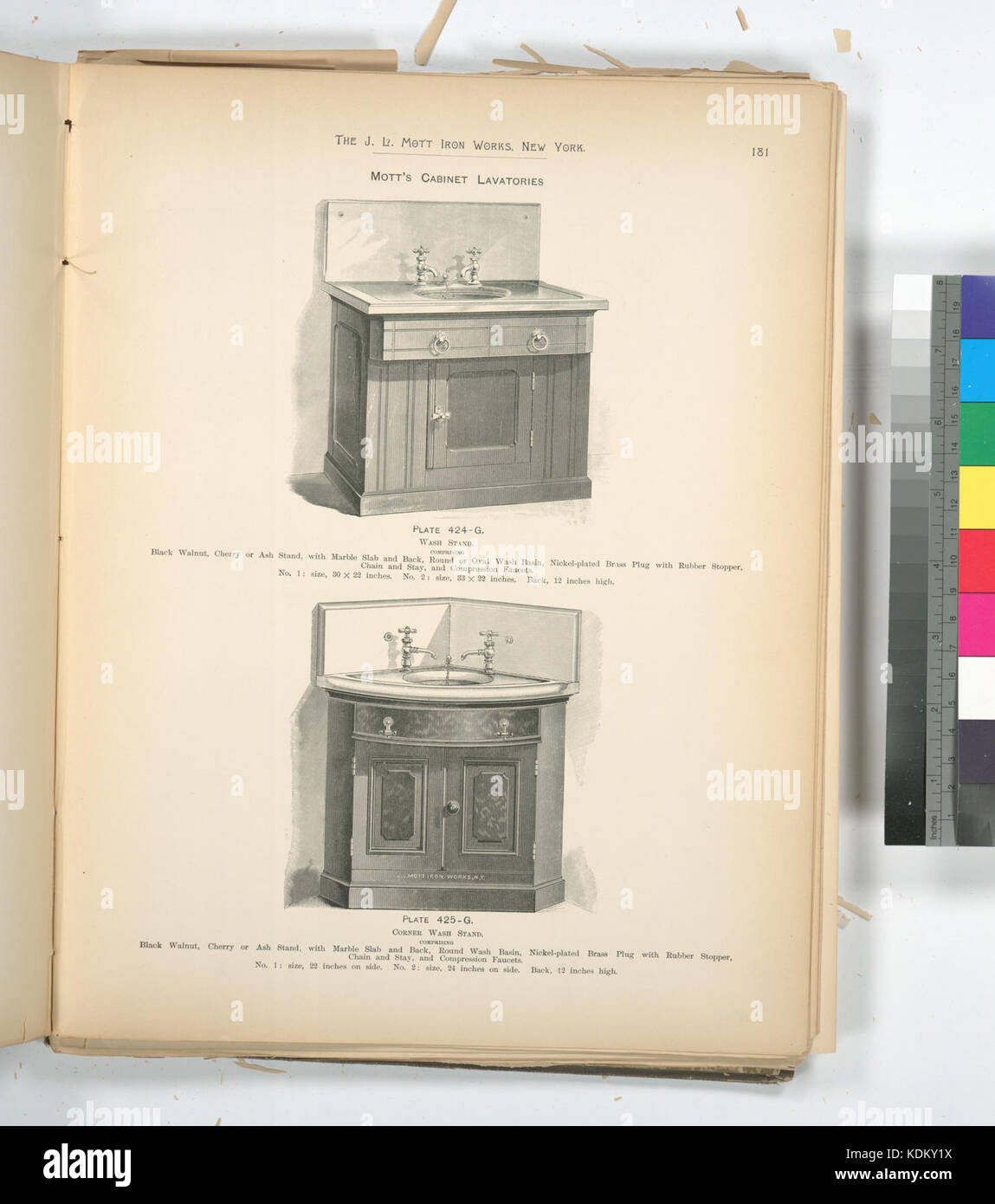 Mott del Gabinetto latrine (NYPL B15260162 487484) Foto Stock