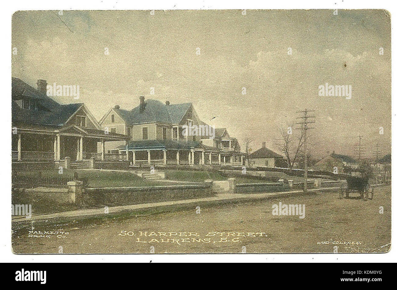 S Harper Street 1910 Foto Stock