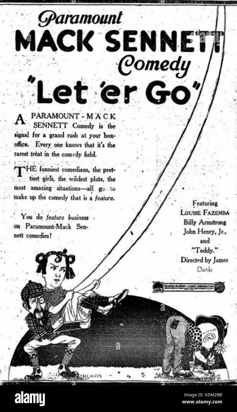 Lasciare "er andare (1920) 1 Foto Stock