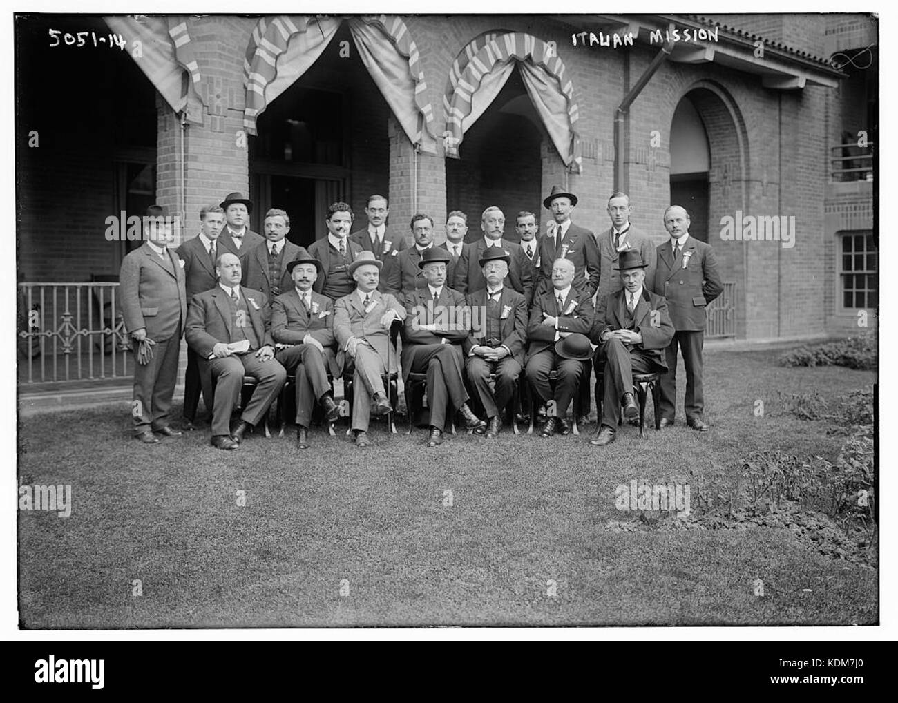 La delegazione italiana per il 1919 il commercio internazionale conferenza di Atlantic City, New Jersey Foto Stock