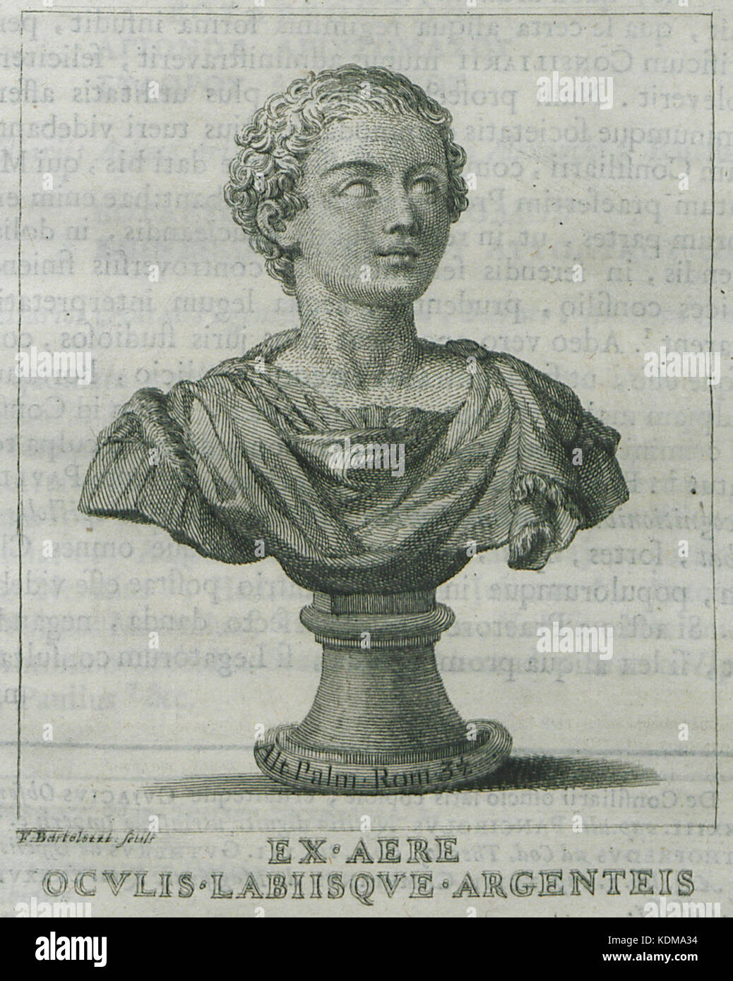 Busto virile Paciaudi Paolo Maria 1761 Foto Stock
