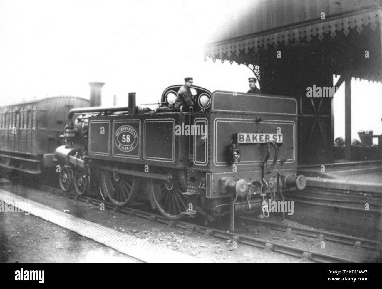 Ferrovia Metropolitana n. motore 58 Metropolita di classe B Foto Stock