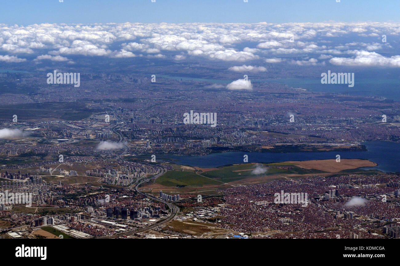 Una veduta aerea di maggiore di Istanbul. Foto Stock